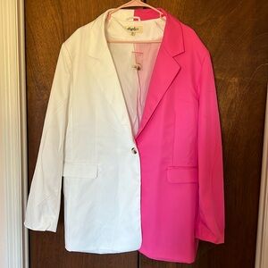 Two Tone Blazer - 2X